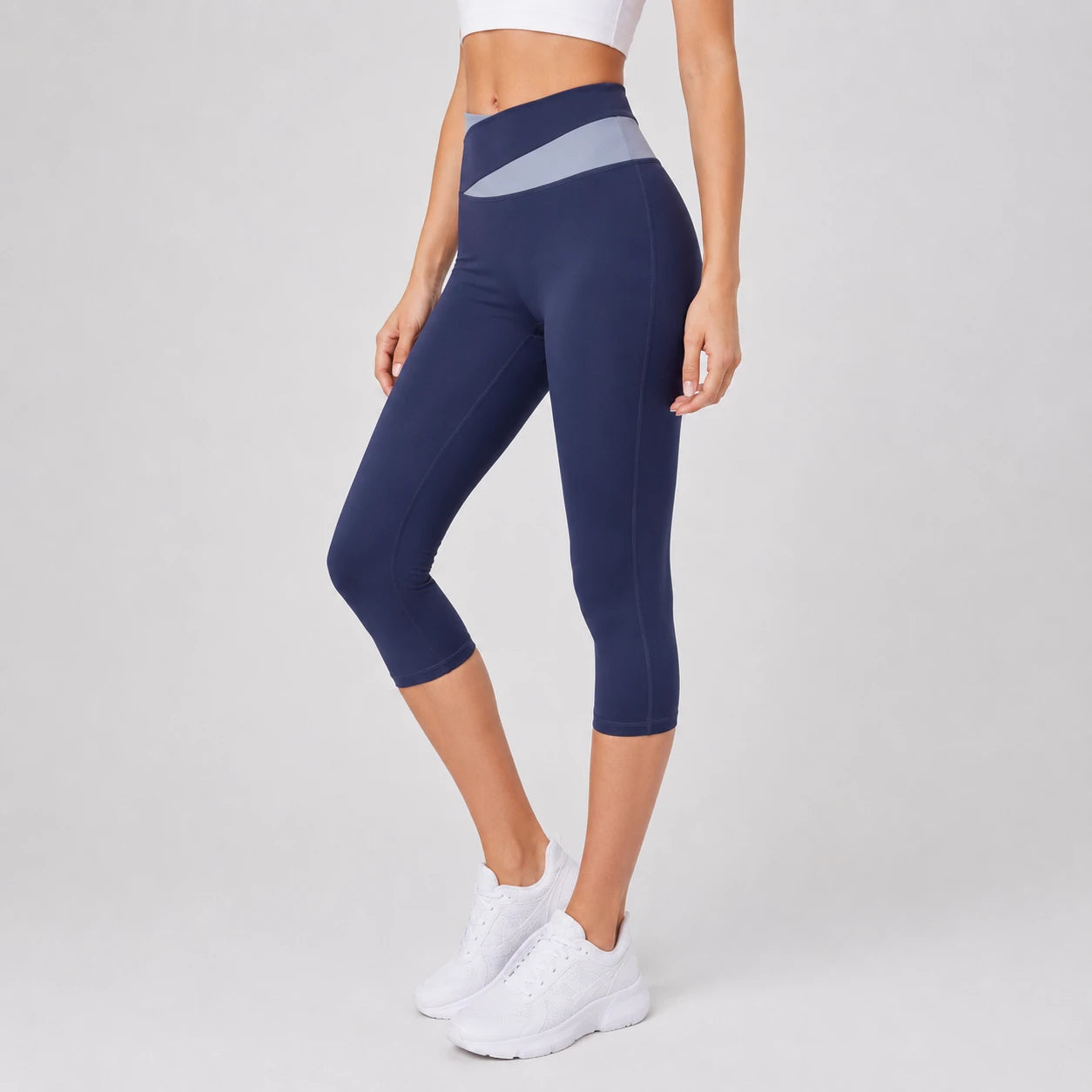 Colorblock Capri Leggings WHD0606315-JYMA015