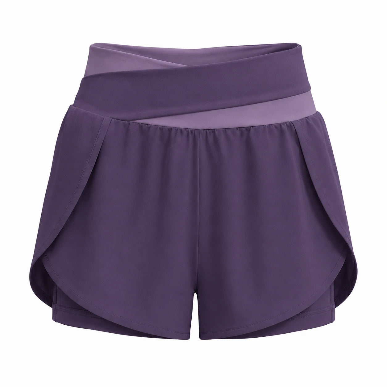 Colorblock Wrap Active Shorts WHD0606316-JYMA007