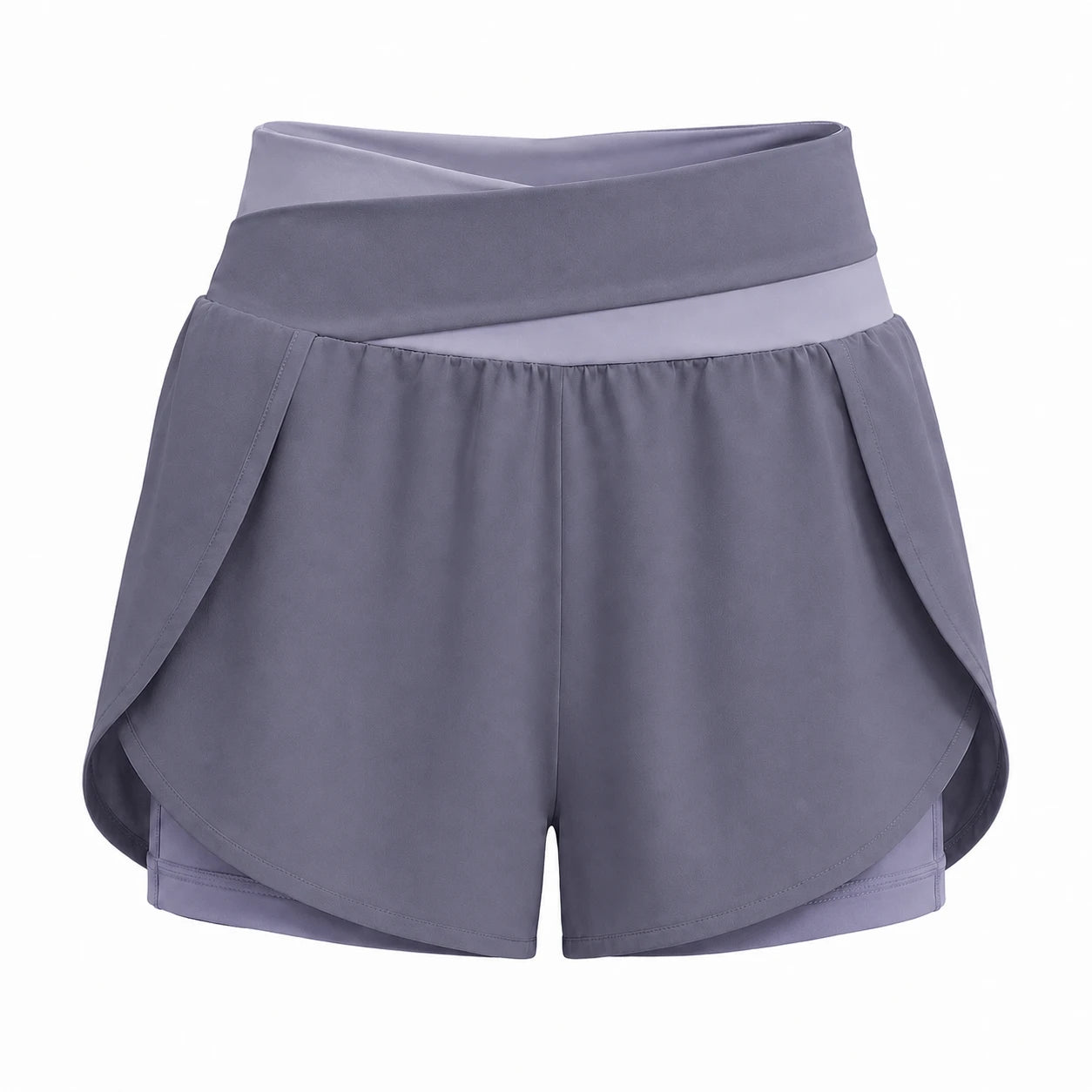 Colorblock Wrap Active Shorts WHD0606316-JYMA007