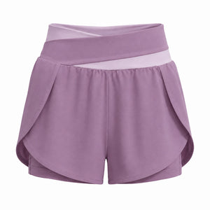 Colorblock Wrap Active Shorts WHD0606316-JYMA007
