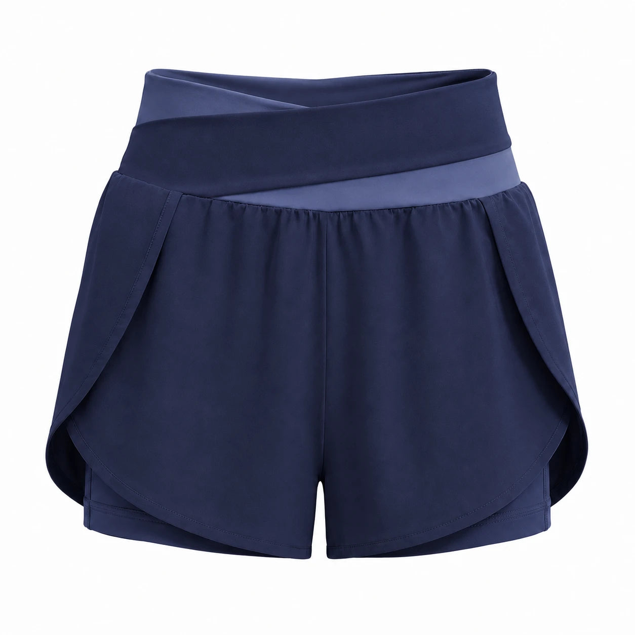 Colorblock Wrap Active Shorts WHD0606316-JYMA007