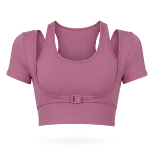 Layered Cropped Active Top WHD0606319-JYMD034