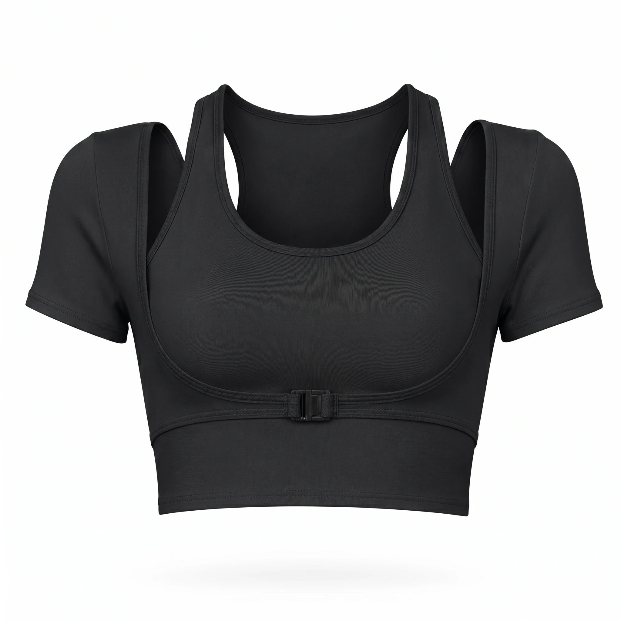 Layered Cropped Active Top WHD0606319-JYMD034