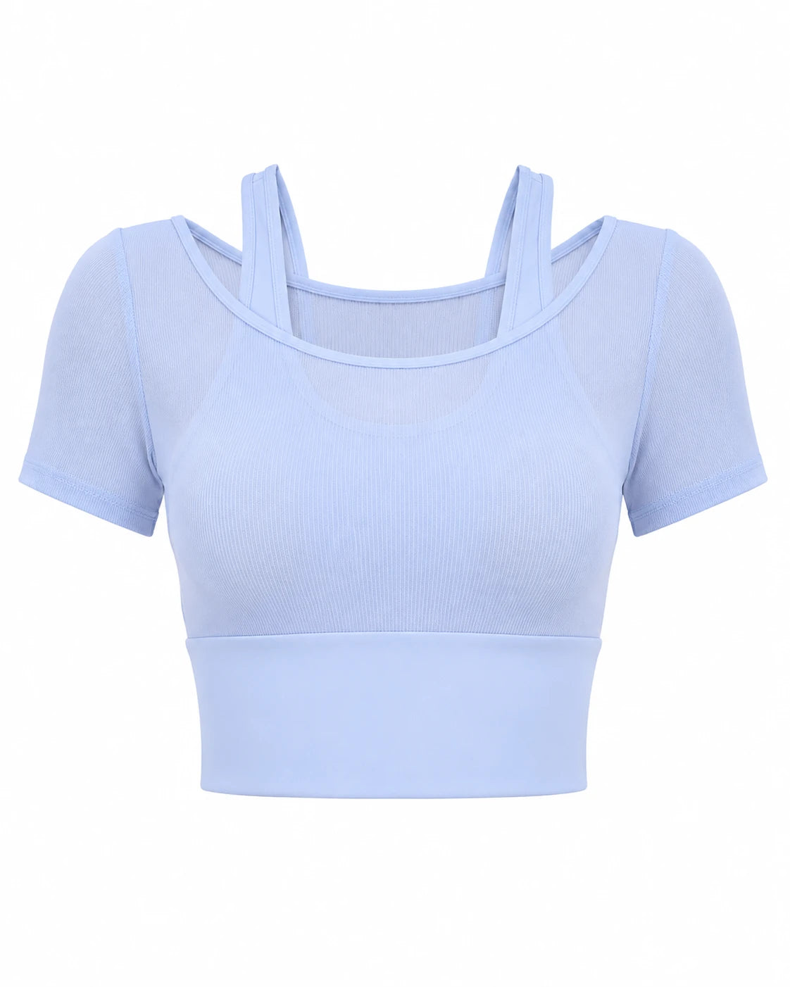 Layered Cropped Active Top WHD0606320-JYMD032