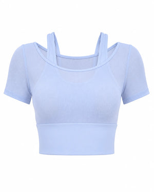 Layered Cropped Active Top WHD0606320-JYMD032