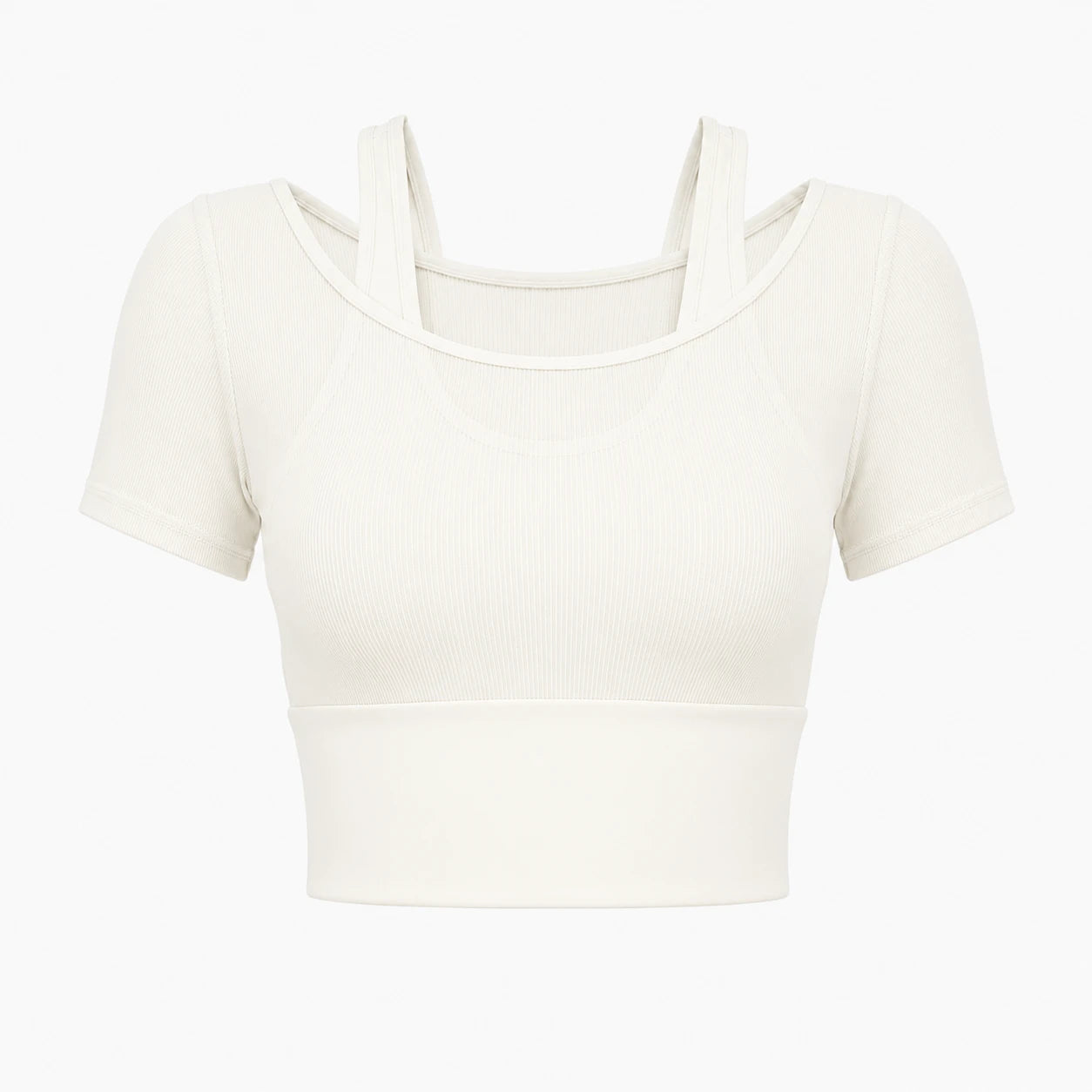 Layered Cropped Active Top WHD0606320-JYMD032
