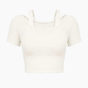 Layered Cropped Active Top WHD0606320-JYMD032