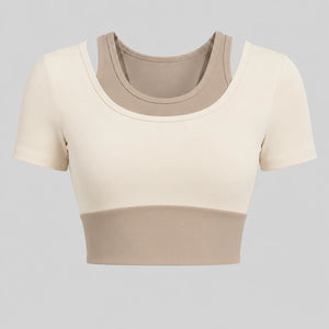 Colorblock Layered Activewear Set WHD0606323-JYMD035