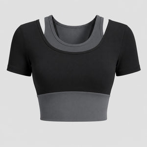 Colorblock Layered Activewear Set WHD0606323-JYMD035