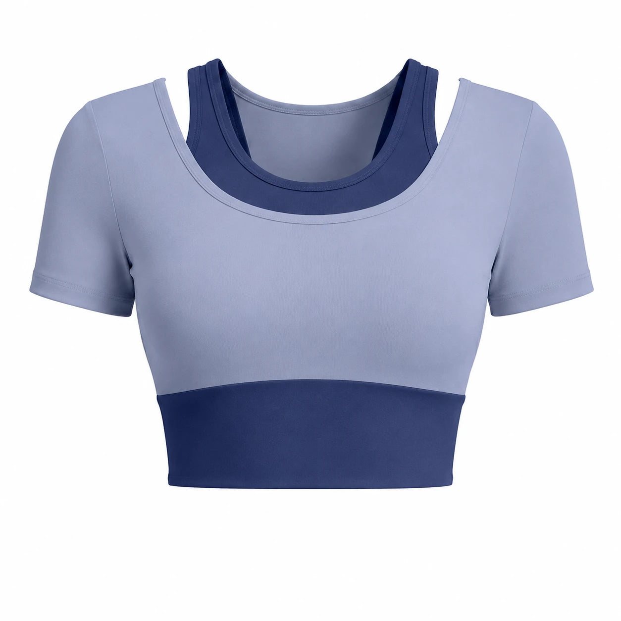 Colorblock Layered Activewear Set WHD0606323-JYMD035
