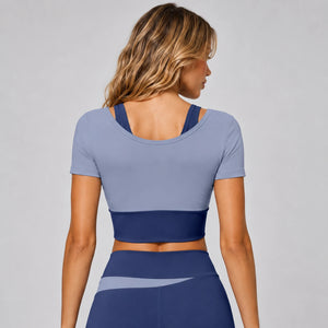 Colorblock Layered Activewear Set WHD0606323-JYMD035