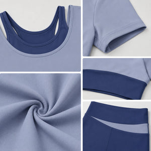 Colorblock Layered Activewear Set WHD0606323-JYMD035