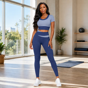 Colorblock Layered Activewear Set WHD0606323-JYMD035