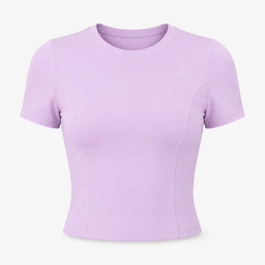 Ruched Back Crop Tee WHD0606326-JYMD112