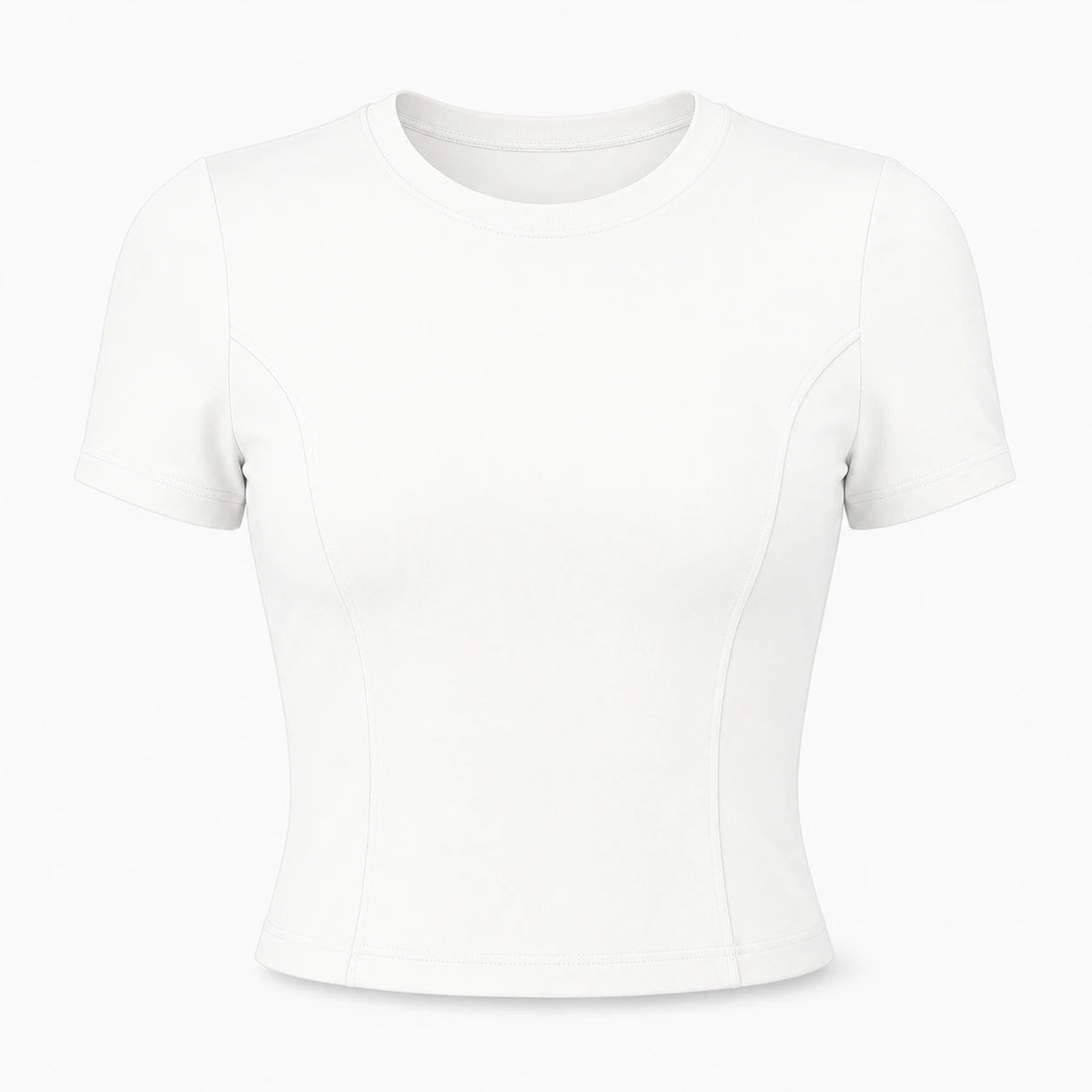 Ruched Back Crop Tee WHD0606326-JYMD112