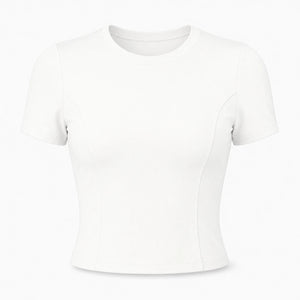 Ruched Back Crop Tee WHD0606326-JYMD112