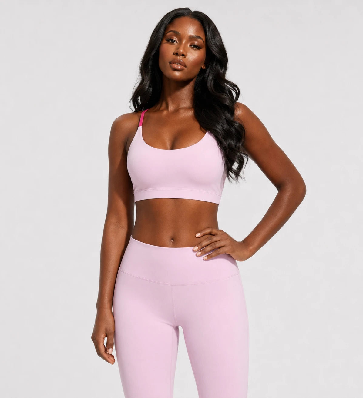 Strappy Back Sports Bra WHD0606328-JYMN068