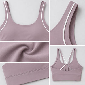 Contrast Trim Sports Bra WHD0606329-JYJN002