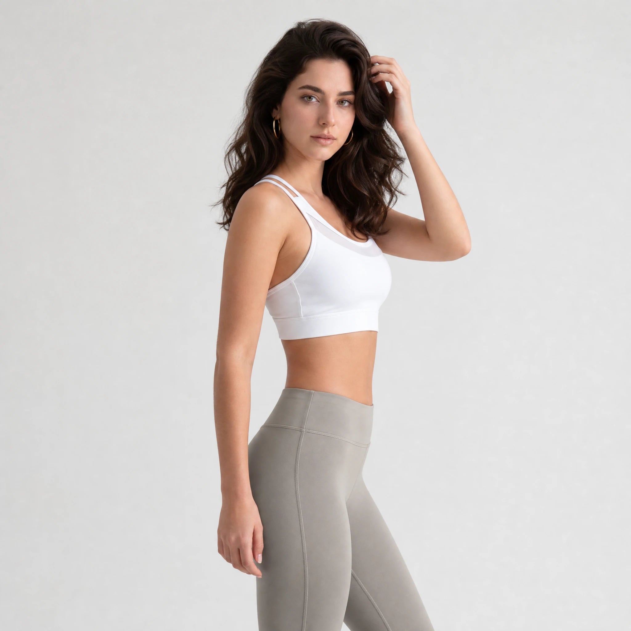 Mesh Panel Sports Bra WHD0606335-OMMN020