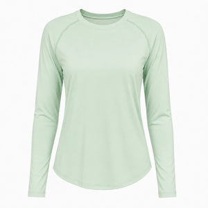 Mesh Back Long Sleeve Top WHD0606337-JYWC024