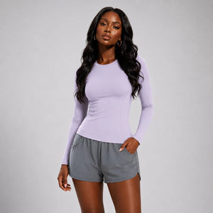 Contour Seam Long Sleeve Top WHD0606339-JYMC220