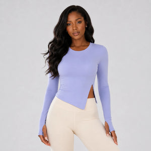 Asymmetric Side Slit Active Top WHD0606340-JYMC183