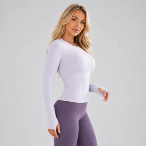 Fitted Thumbhole Active Top WHD0606341-JYMC176