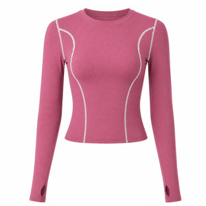 Contrast Seam Active Top WHD0606342-JYMC009