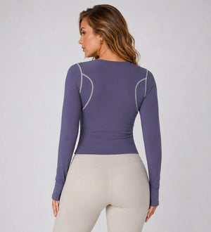 Contrast Seam Active Top WHD0606342-JYMC009