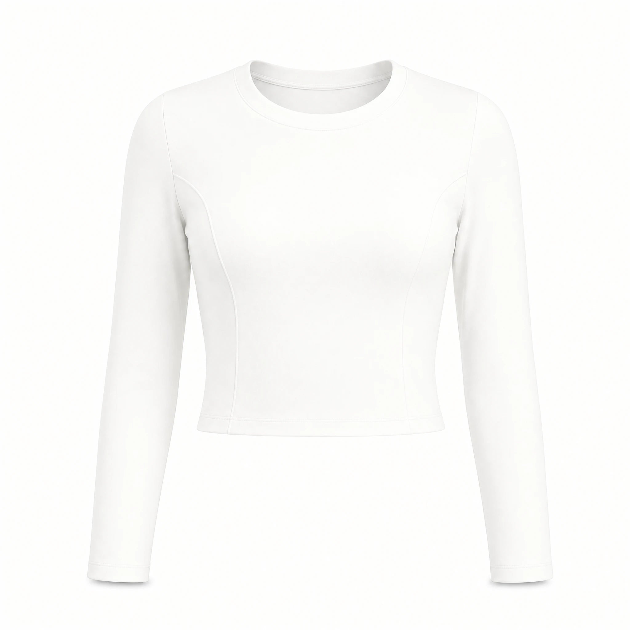 Ruched Back Long Sleeve Top WHD0606343-JYMC112