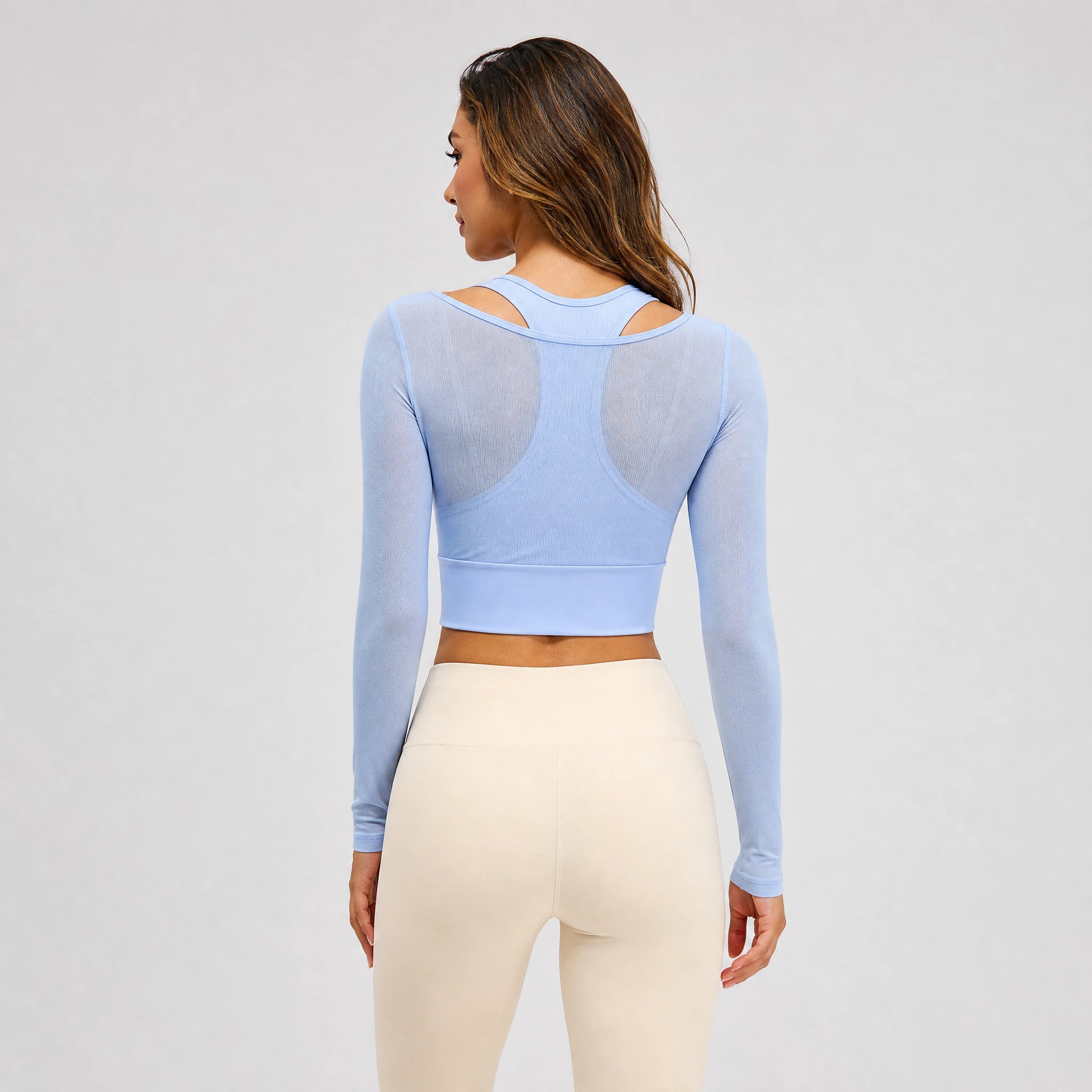Sheer Mesh Active Top WHD0606344-JYMC104