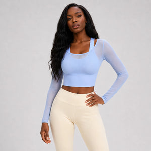 Sheer Mesh Active Top WHD0606344-JYMC104