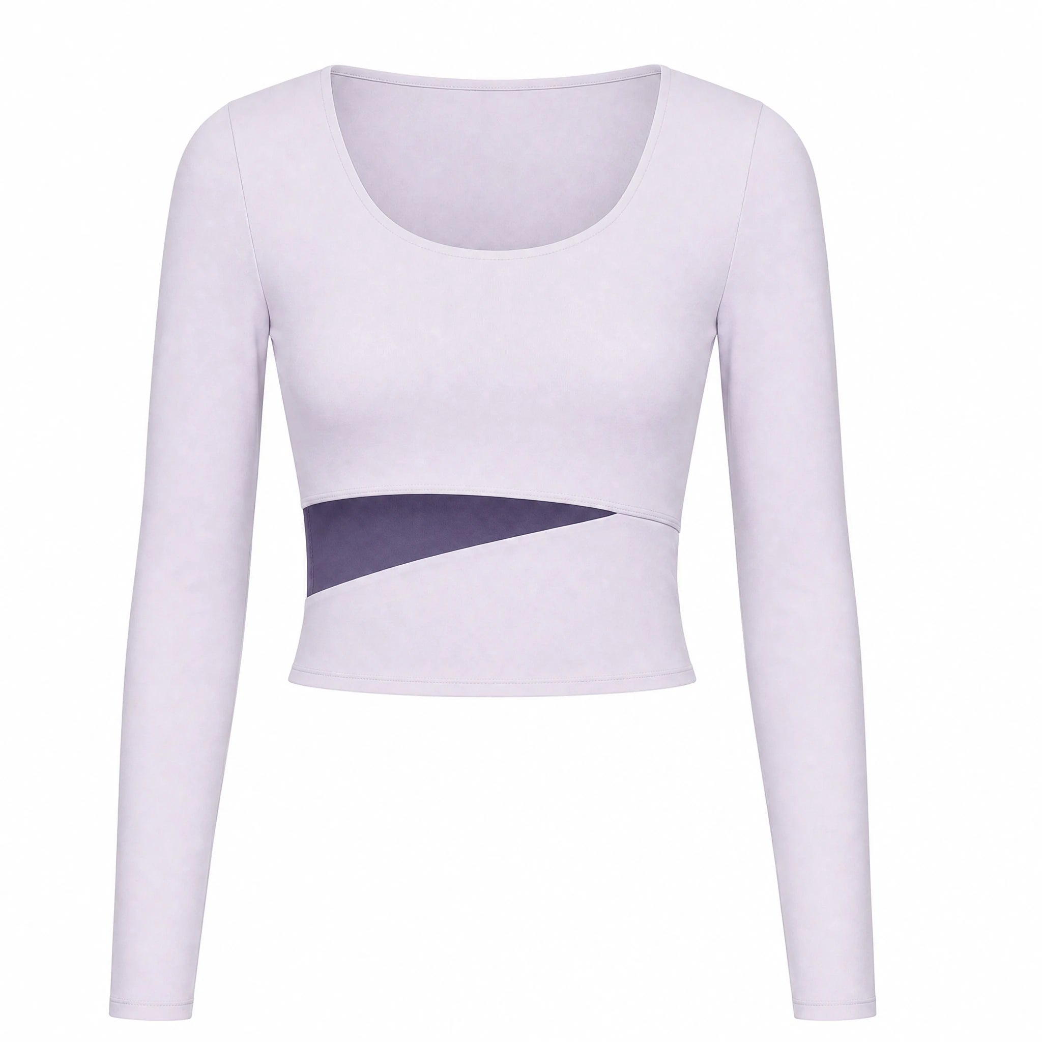 Asymmetric Cutout Long Sleeve Top WHD0606345-JYMC023