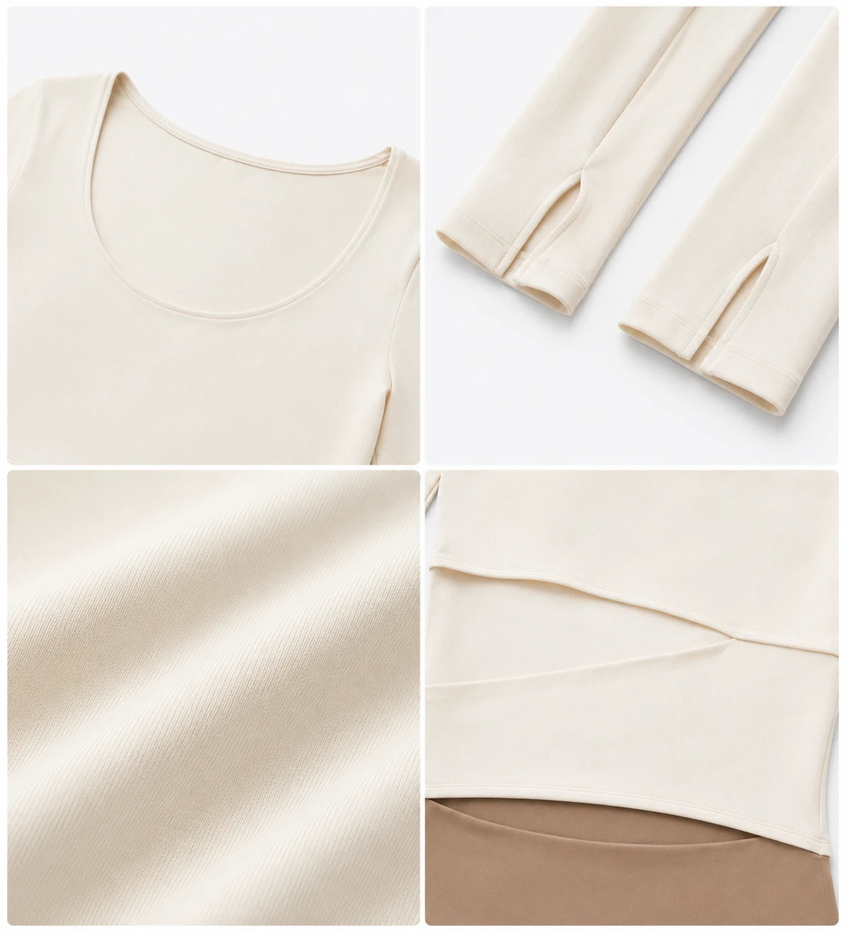 Asymmetric Cutout Long Sleeve Top WHD0606345-JYMC023