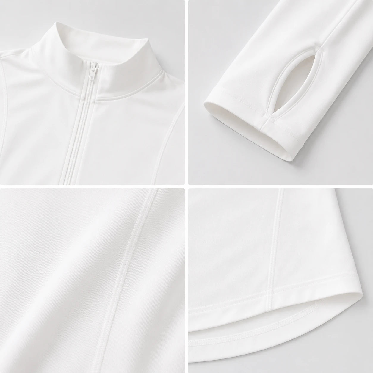 White Zip Active Jacket WHD0606352-JYFW028