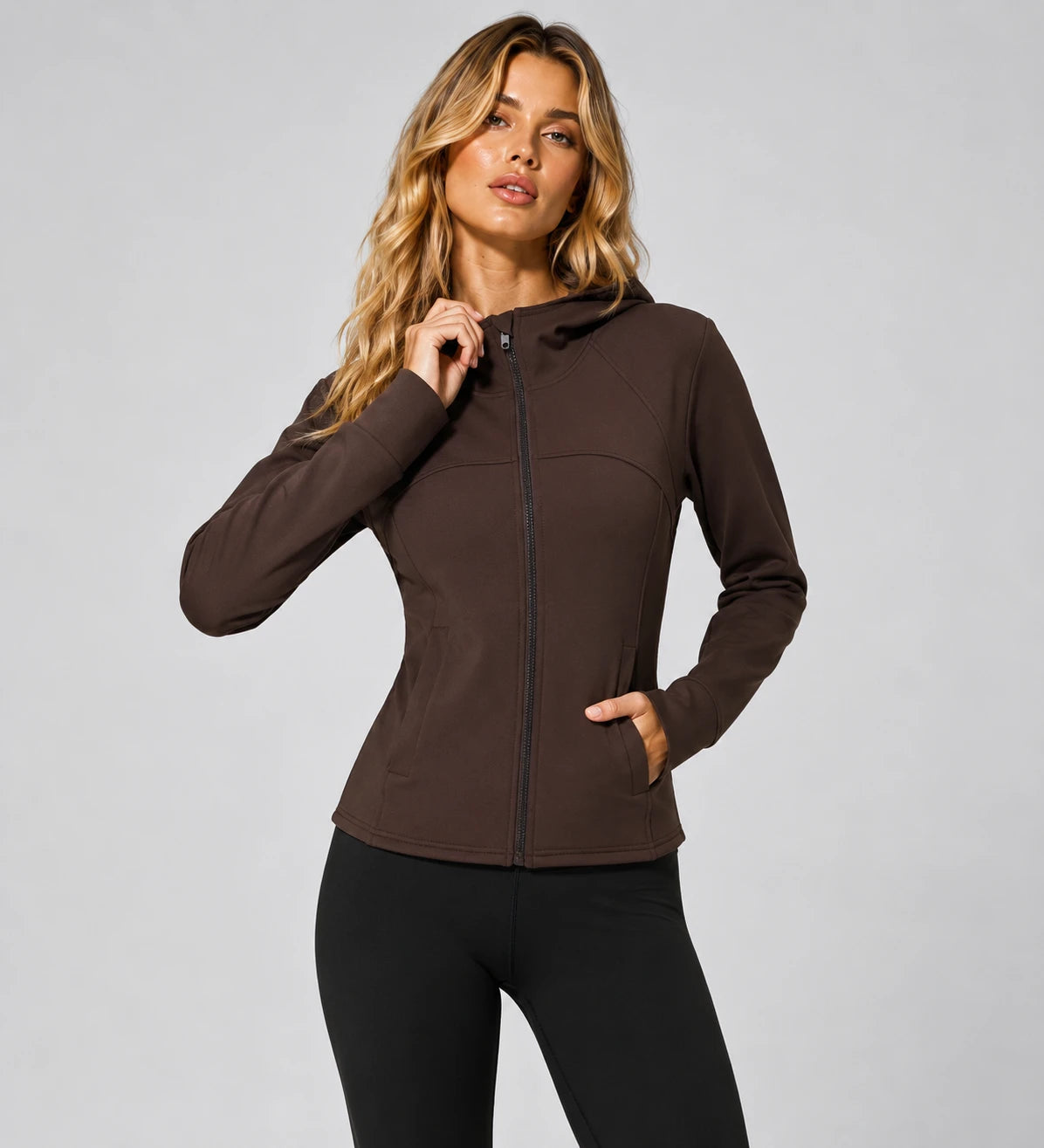 Hooded Zip Active Jacket WHD0606353-JYMW125