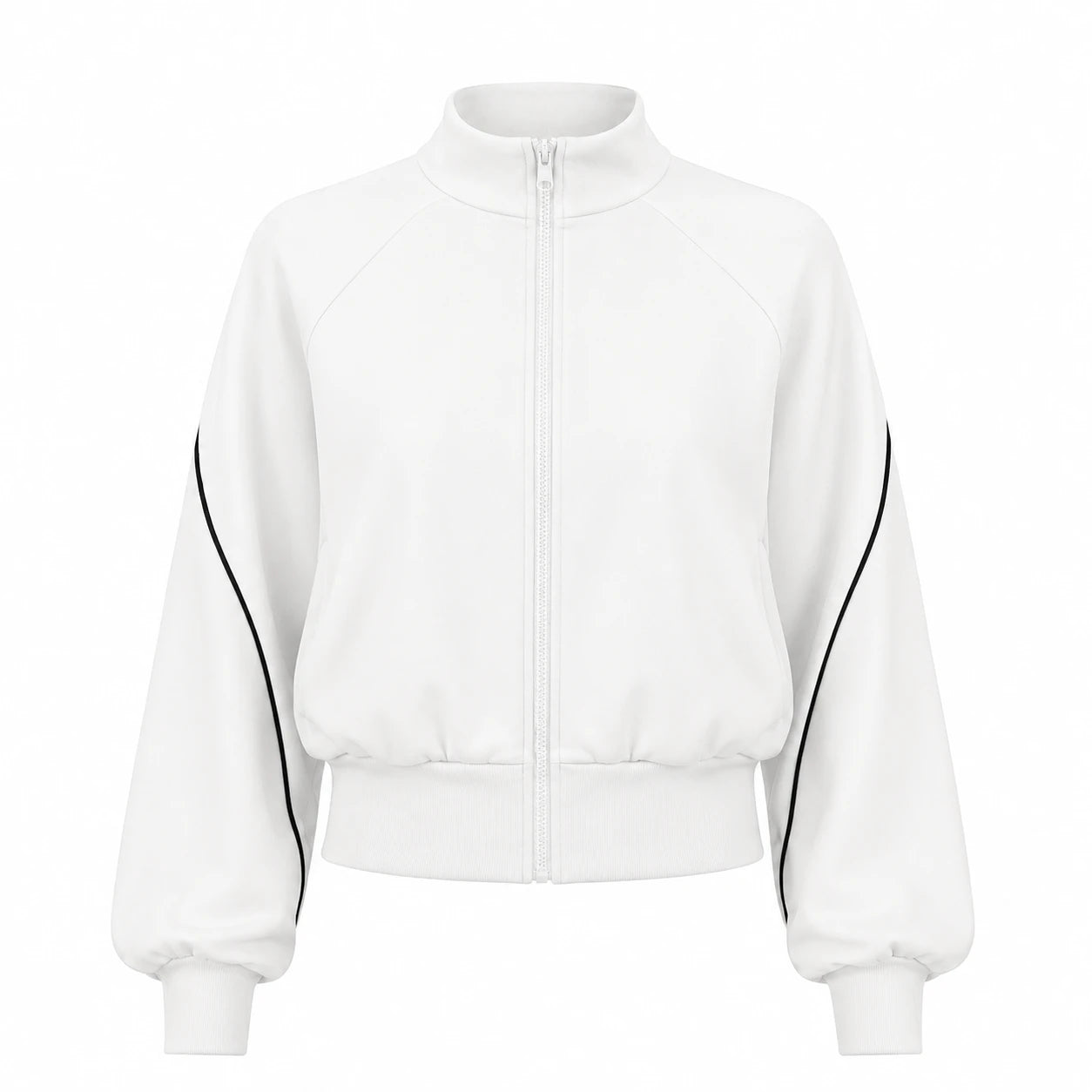 Contrast Piping Zip Jacket WHD0606356-JYMW194