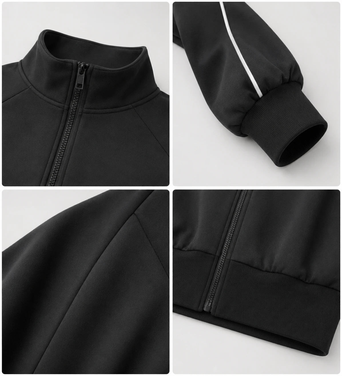 Contrast Piping Zip Jacket WHD0606356-JYMW194