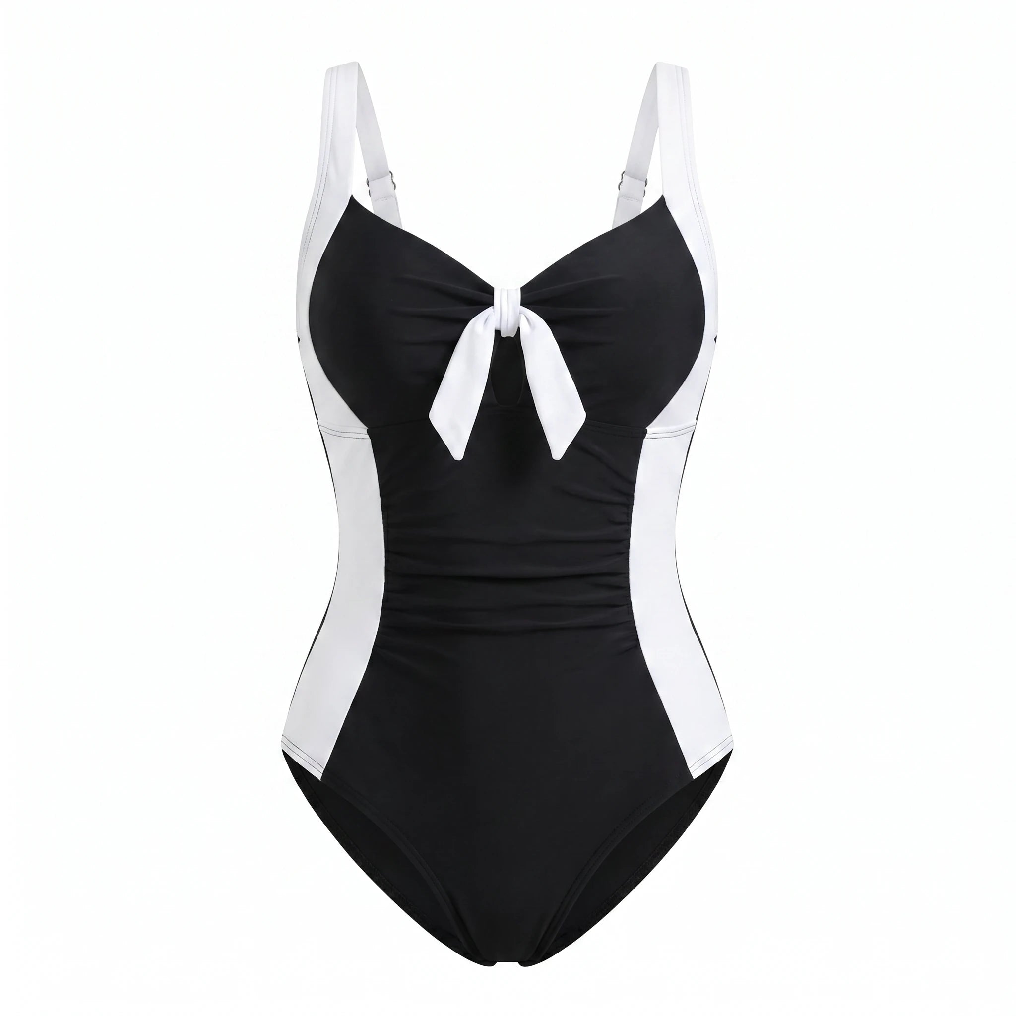 Colorblock Bow One-Piece Swimsuit WHD0606365-KA-P426-01