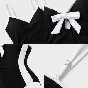 Colorblock Bow One-Piece Swimsuit WHD0606365-KA-P426-01