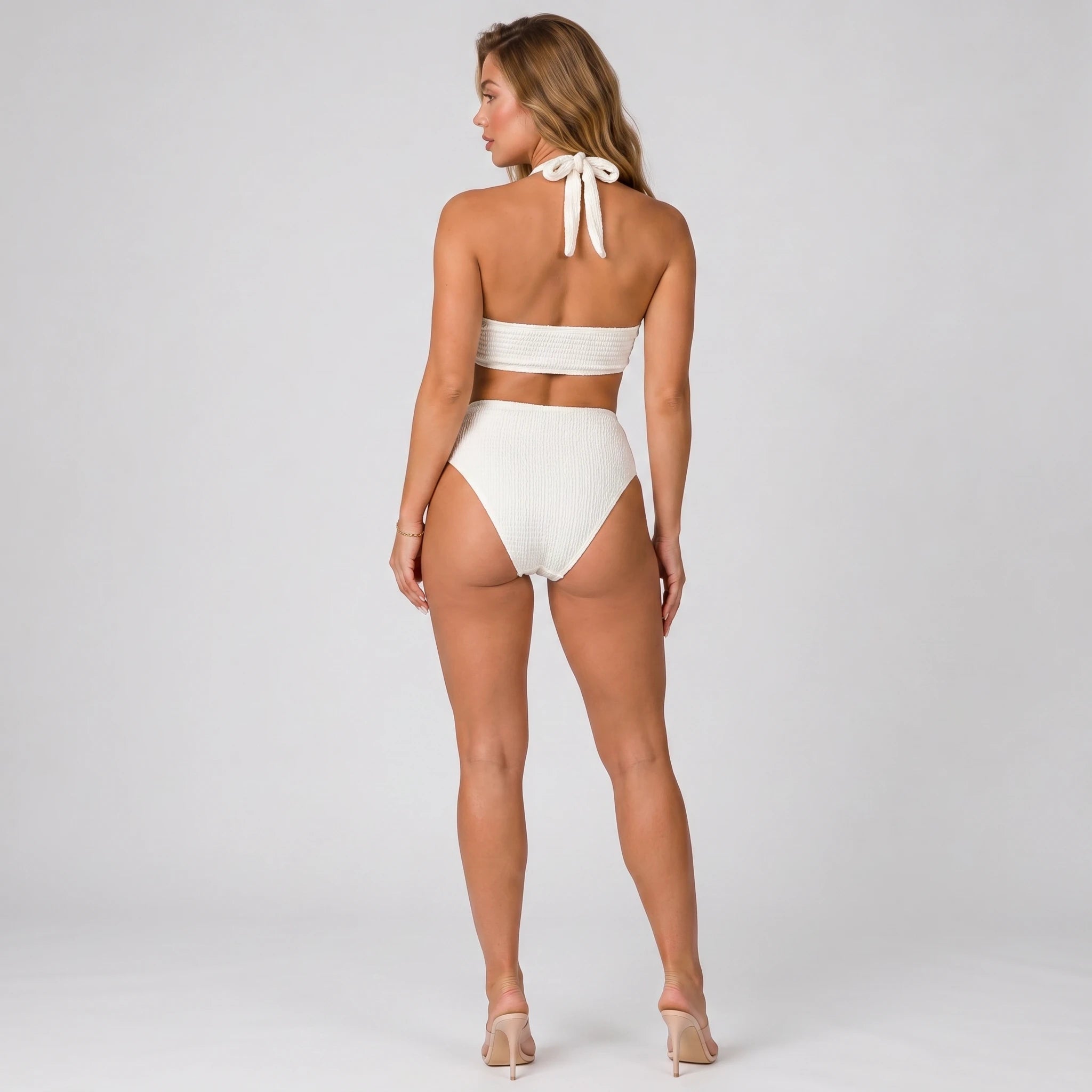 Shell Detail Halter Bikini Set WHD0606366-KA-P253-04