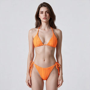 Ruched Triangle Bikini Set WHD0606371-KA-P159-11