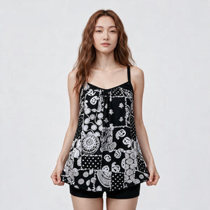 Printed Tankini Shorts Set WHD0606373-KA-202404-09
