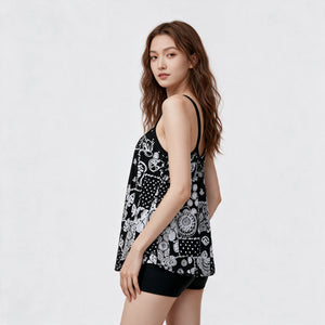 Printed Tankini Shorts Set WHD0606373-KA-202404-09