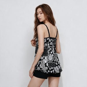 Printed Tankini Shorts Set WHD0606373-KA-202404-09