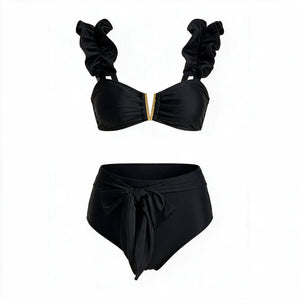 Black Ruffle Bikini Set WHD0606374-KA-P147-01