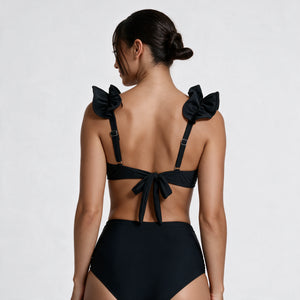 Black Ruffle Bikini Set WHD0606374-KA-P147-01