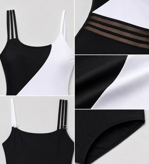 Colorblock Mesh Waist Swimsuit WHD0606384-KA-P520-01