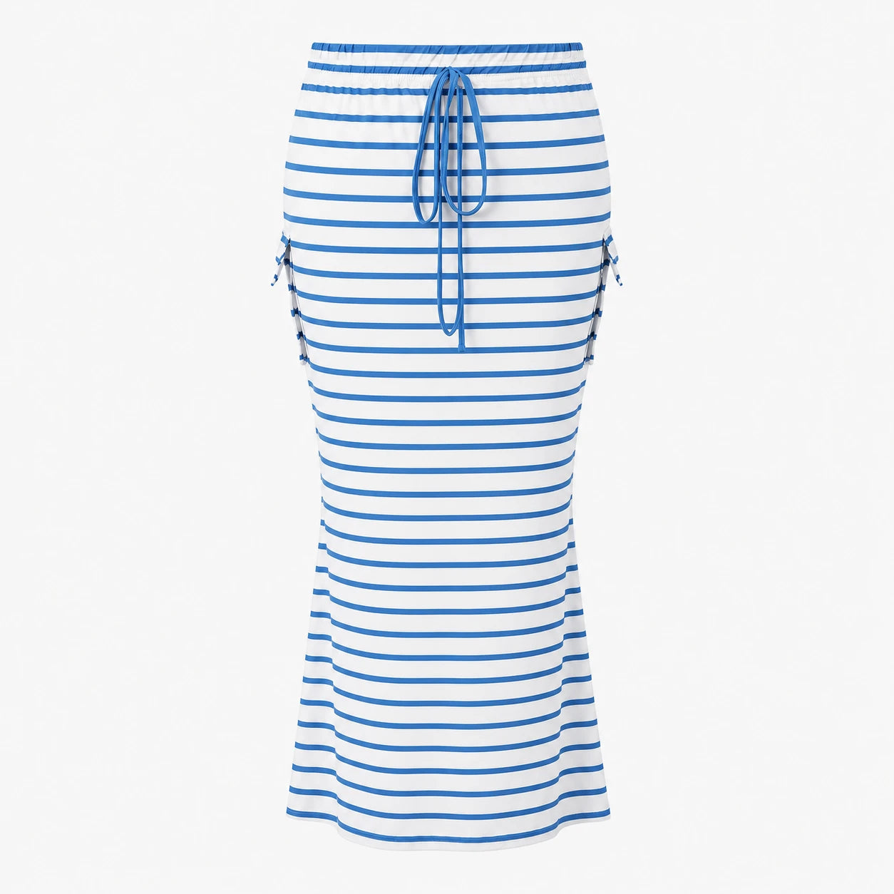 Striped Drawstring Maxi Skirt WHD0606388