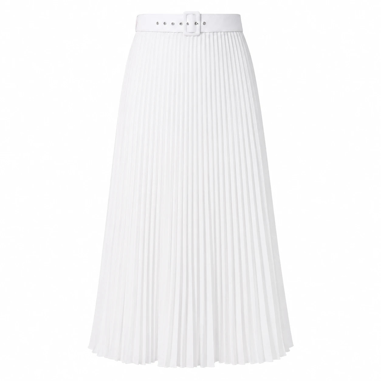 Belted Pleated Maxi Skirt WHD0606390